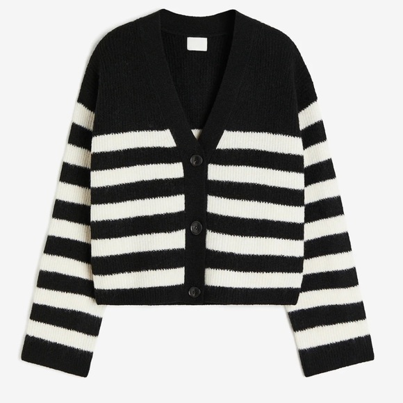 H&M Oversized Rib-Knit Cardigan, Size XS - Picture 1 of 6